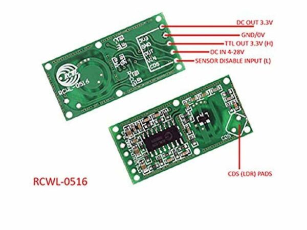 RCWL-0516 Microwave Radar Sensor Module With Digital Output