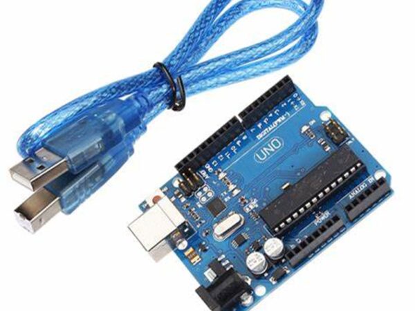 Arduino Uno R3 development board with cable