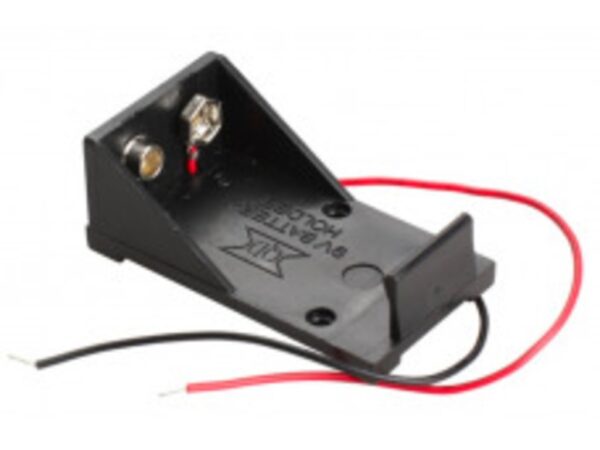 9V Battery Holder with DC Jack