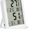 LCD Electronic Temperature Humidity Meter Digital Clock