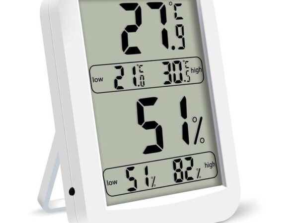 LCD Electronic Temperature Humidity Meter Digital Clock