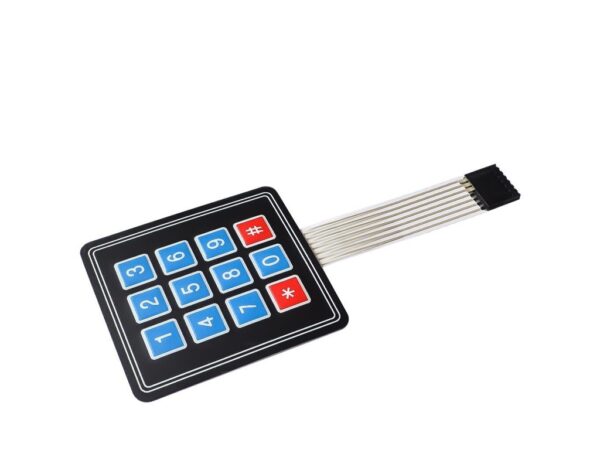 4x3 Matrix Membrane Switch Keypad