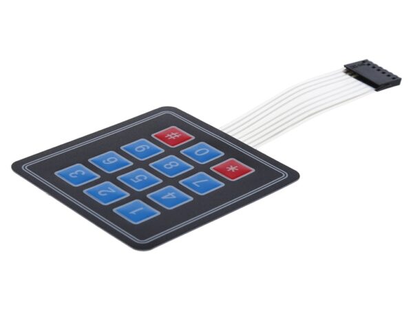 4x3 Matrix Membrane Switch Keypad