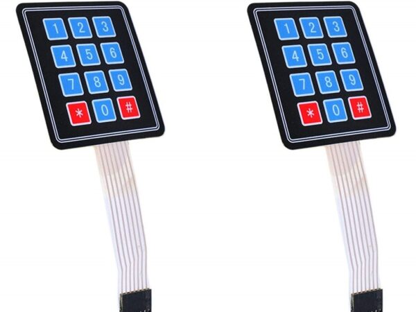 4x3 Matrix Membrane Switch Keypad