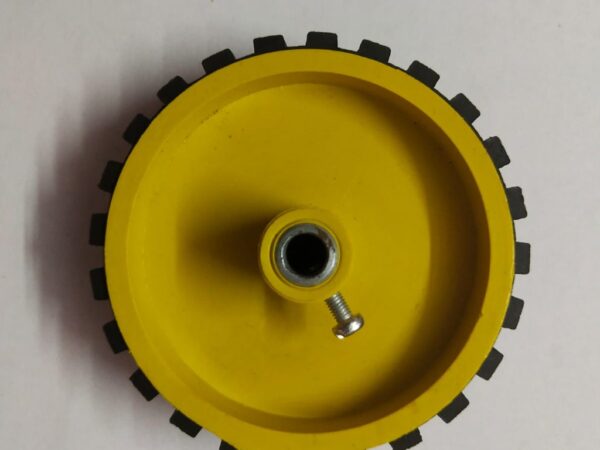 7X2 CM WHEEL 6MM yellow