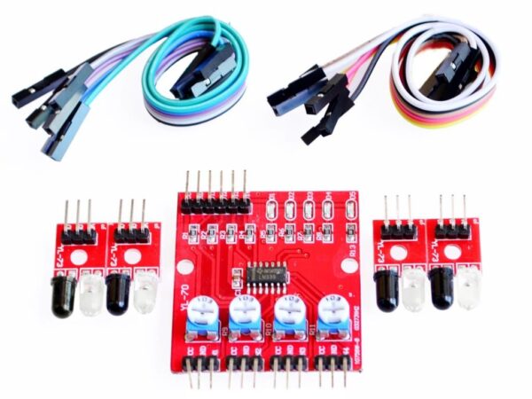 4 Way 4 Channel IR Obstacle Avoidance Sensor