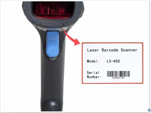 Retsol LS4501D Handheld Laser Barcode Scanner