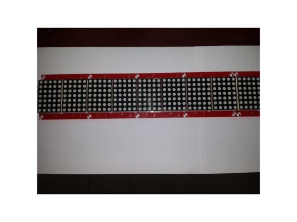 5x7 Dot matrix 8 Digit display board