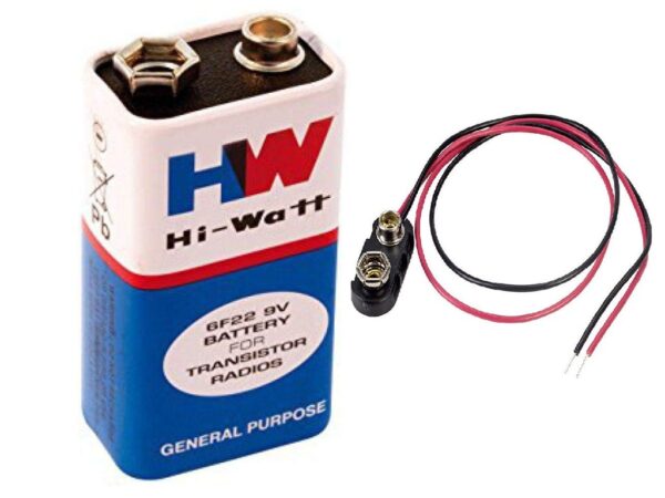 9V HW Battery With Wire