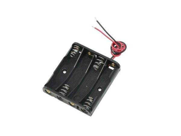 4 x 1.5V AAA battery holder with cover