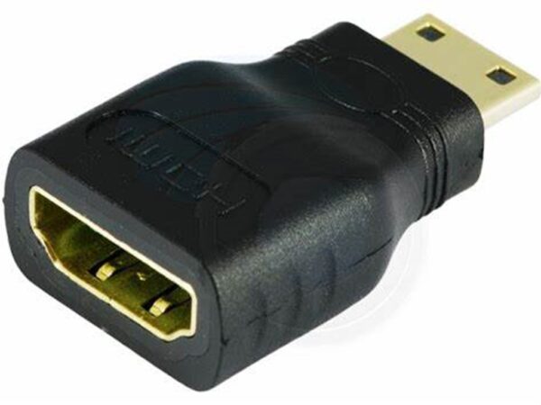 Mini HDMI male to HDMI female adapter