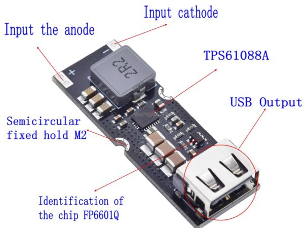 TPS61088 boost fast charging module