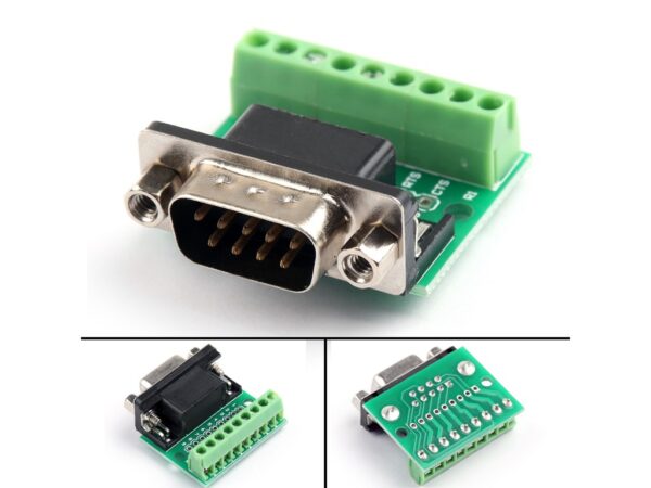 DB9 Male Screw Terminal to RS232 Conversion Board