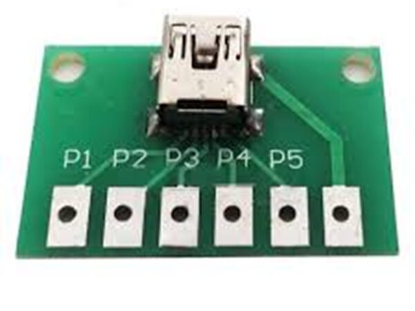 Mini USB Type B BREAKOUT board