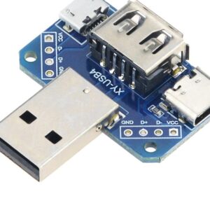 USB adapter board male to female micro Type C