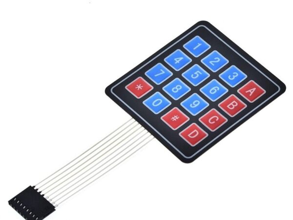 4X4 Matrix Membrane Switch Keypad