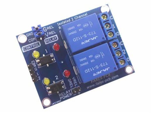 2 Channel 12V Relay Module With Optocoupler