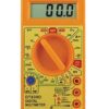 small yellow color lcd digital multimeter